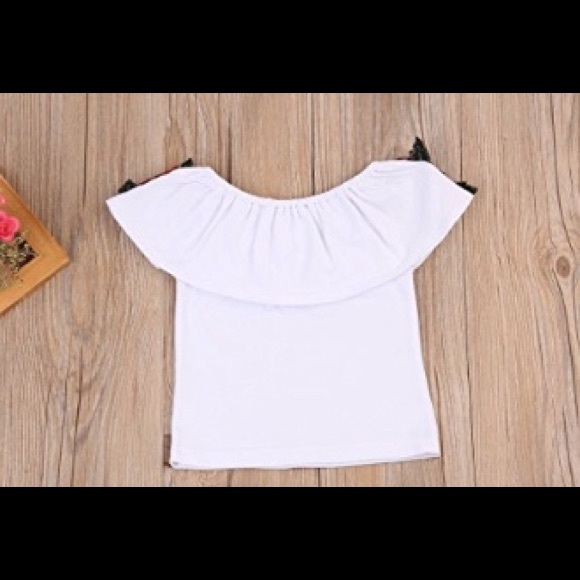 Take 50% OFF💥Last 1 🎉White W/Red Flower Top 3/4 - Picture 5 of 5